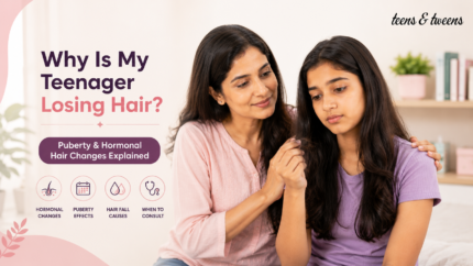 Hair fall in teenagers causes explained through puberty and hormonal hair changes